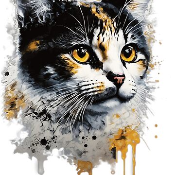 Paper quilling animal art, cat. Poster for Sale by DEGryps