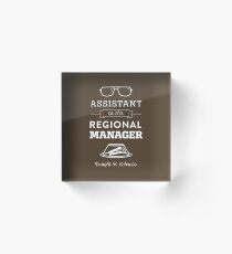 The Office Dunder Mifflin - Assistant to the Regional Manager Acrylic Block