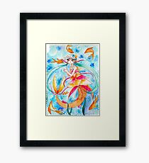 Mermaid & Fishies Framed Print