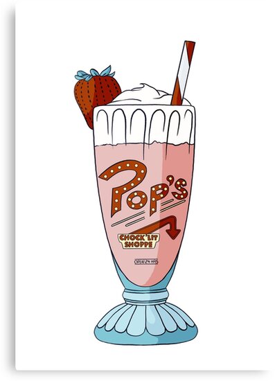  Pop   s  Milkshake  Riverdale  Canvas Print by 