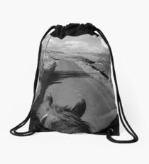 A ride on the Isle Drawstring Bag