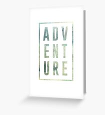 Adventure Text Design Greeting Card