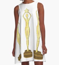Goldener Preis A-Linien Kleid