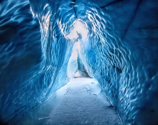 "Ice Cave - Matanuska Glacier, Alaska 2" Posters By Kathy Weaver ...