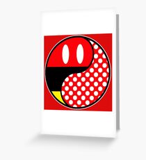 Mouse Ying Yang Greeting Card