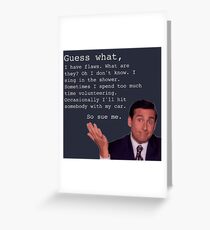 Tarjeta de felicitación Michael Scott Cotizaciones