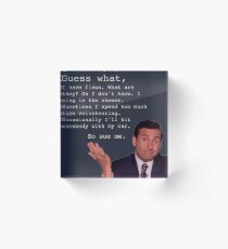 Michael Scott Quotes Acrylic Block