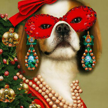 Love, Crazy, Puppy, Dog, Funny Royal Christmas, Pet Portrait