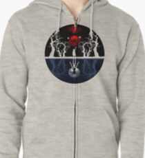 The Falling Part On The Wierd Life Zipped Hoodie