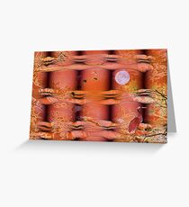 Migratory Cranes Greeting Card
