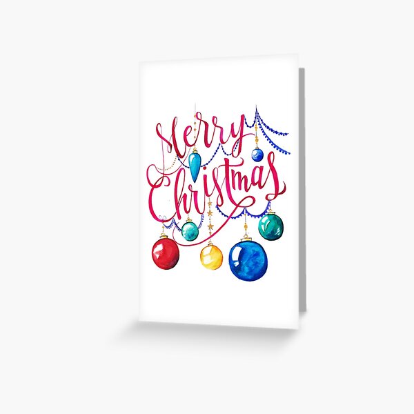 Merry Christmas Greeting Card