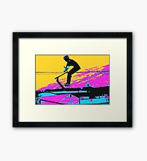 Free Falling - Stunt Scooter Rider Framed Print