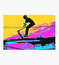 Free Falling - Stunt Scooter Rider Photographic Print