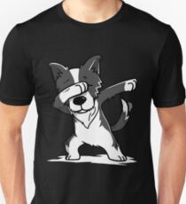 Funny Dabbing Border Collie Unisex T-Shirt