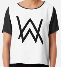 Alan Walker Logo Chiffon Top