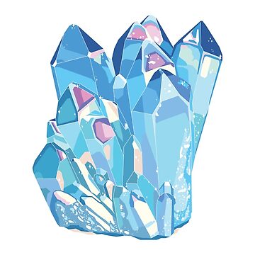Crystal Sticker Holographic Pastel Aura Crystals & Pink Lotus