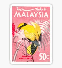 Malaysia Bird Print Sticker