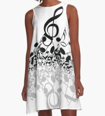 Musical Notes A-Line Dress