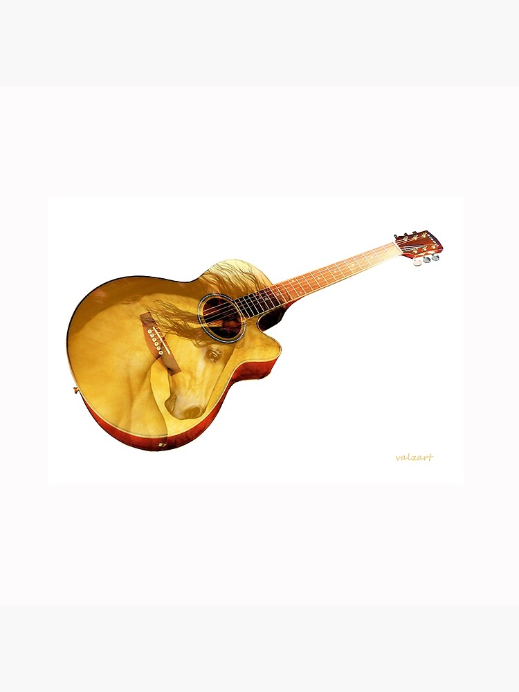 The guitar is a lady by valzart