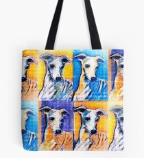 Whippet Pop Art Tote Bag