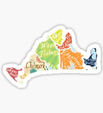 Map of Martha's Vineyard Sticker