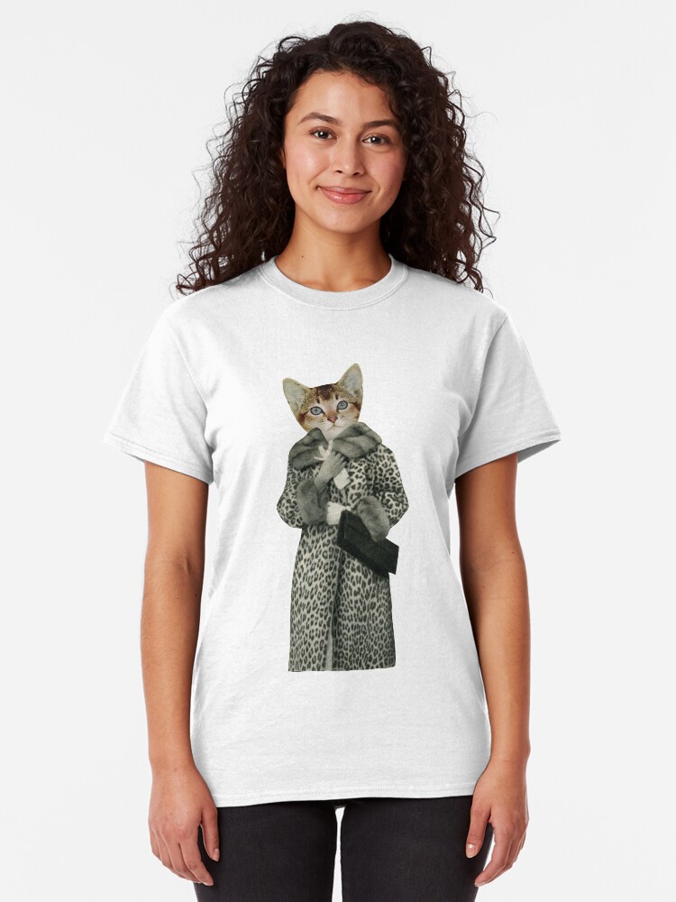 Alternative Ansicht von Kätzchen gekleidet als Katze Classic T-Shirt