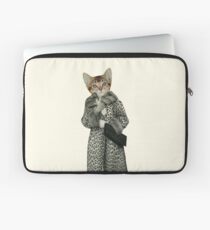 Kitten Dressed as Cat Laptop Sleeve