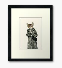 Kitten Dressed as Cat Framed Print