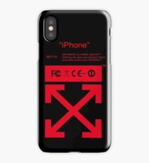 Red Off White iPhone Case