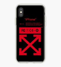 Vinilo o funda para iPhone Rojo apagado blanco