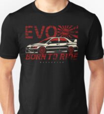 Born to ride. Lancer Evolution IX Unisex T-Shirt