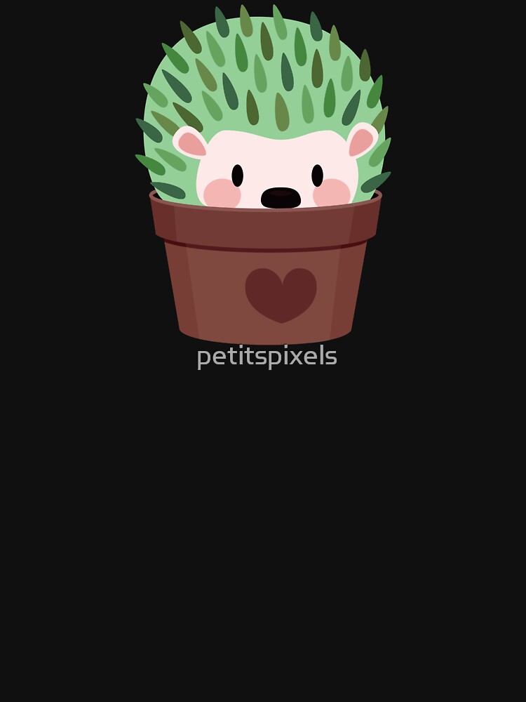 Hedgehogs disguised as cactuses by petitspixels