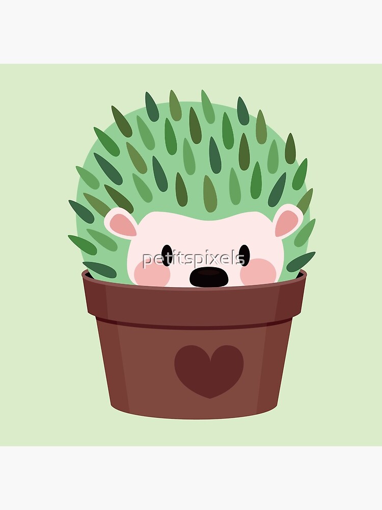 Hedgehogs disguised as cactuses by petitspixels