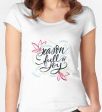 Season full of Joy Bold Women's Fitted Scoop T-Shirt
