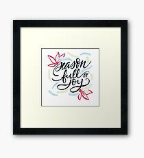 Season full of Joy Bold Framed Print