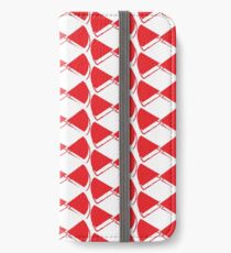 Red pop papillon iPhone Wallet/Case/Skin