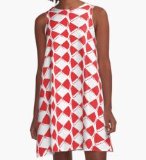Red pop papillon A-Line Dress