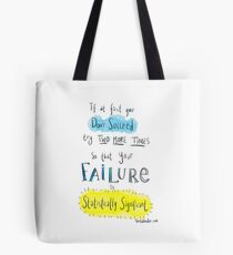 If at first you don't succeed.... THE SCIENCE VERSION. Tote Bag