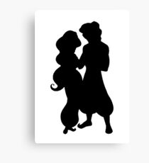 Couple Inspired Silhouette Canvas Print