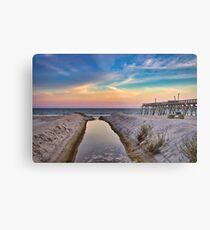 Surfside Beach Sunset Metal Print