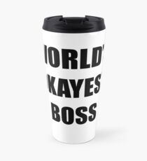 Worlds Okayest Boss Gifts for Employer at The Office | Worlds Best Boss Mug Travel Mug