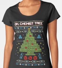 Oh Chemist Tree Ugly Christmas Sweatshirt Women's Premium T-Shirt