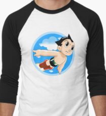 Astro Boy in Flight Men's Baseball ¾ T-Shirt