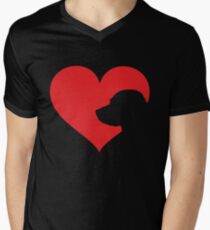 Labrador Owner Gift Lab In My Heart Men's V-Neck T-Shirt