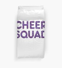 Cheerleader Cheer Squad Team T Shirt Glitter Text Look Duvet Cover
