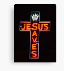 Jesus Saves Canvas Print