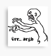 Grr Argh Monster, Buffy the Vampire Slayer, Mutant Enemy, 90s, BTVS, Zombie variation Canvas Print