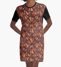 Monarch Butterflies Art Graphic T-Shirt Dress