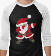 Dabbing Santa Men's Baseball ¾ T-Shirt