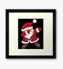 Dabbing Santa Framed Print